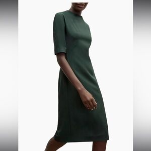 MM Lafleur Dark Green Midi Dress